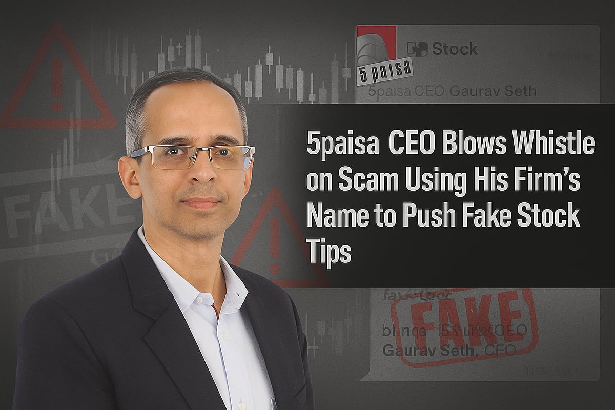 AI, 5Paisa Website : 5paisa CEO Blows Whistle on Scam Using His Firm’s Name to Push Fake Stock Tips