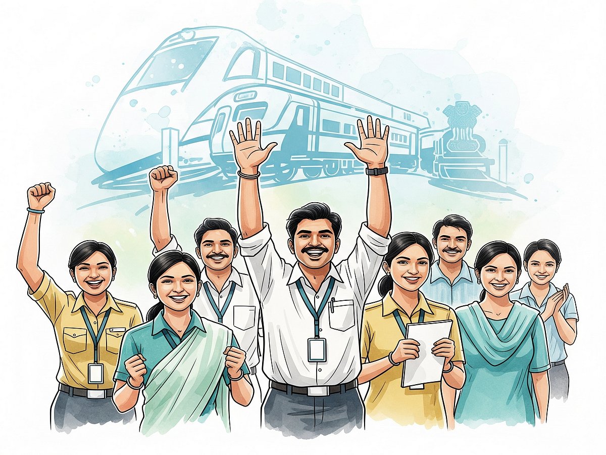 AI-Generated : Indian Railways extends retirement and death gratuity benefits to its employees under unified pension scheme 