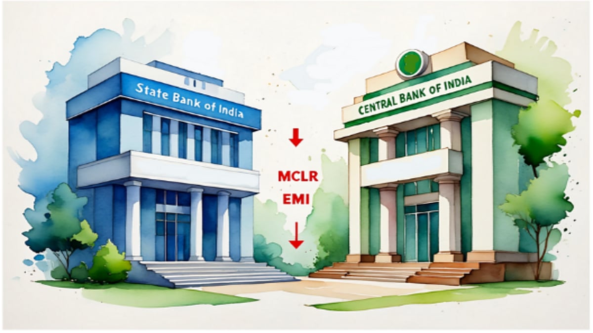 AI-Generated : State Bank of India (SBI) and Central Bank of India (CBI) reduced MCLR in July 2025