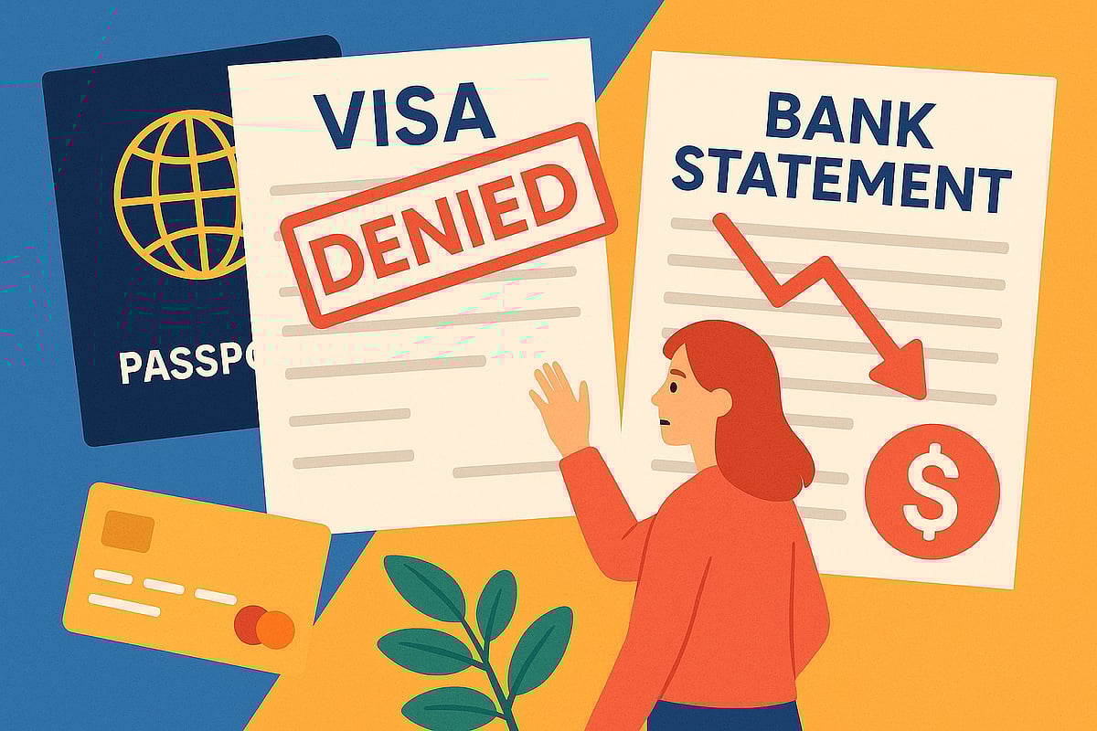 Your bank statement can be a major reason behind your visa denial