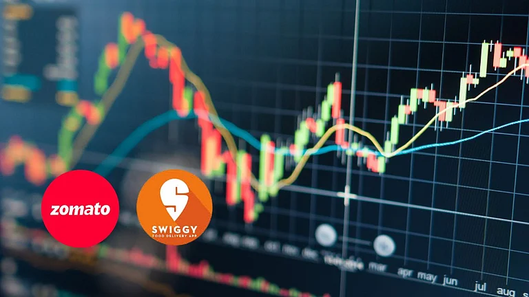 Eternal reported a 90 per cent YoY fall in its net profit for Q1 FY26. - Canva