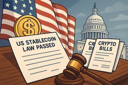 US Stablecoin Law Passed, 2 More Crypto Bills Await Senate Approval
