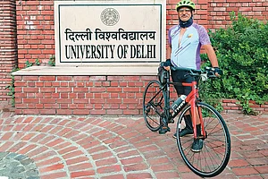 Retired professor Sunil Kumar at Delhi University