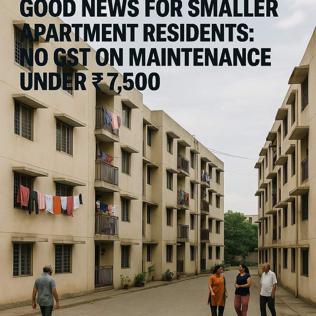 Good News For Smaller Apartment Residents! No GST on This Category 
 - AI