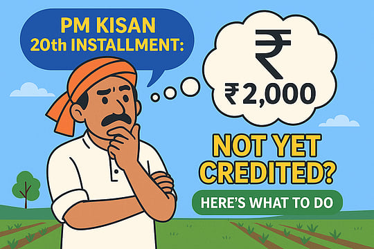 PM Kisan 20th Instalment: Rs 2,000 Not Yet Credited? Here's What To Do