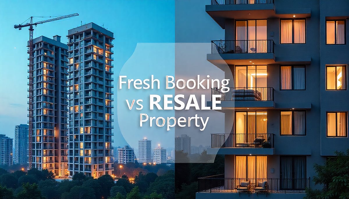AI : Fresh Booking vs Resale Property