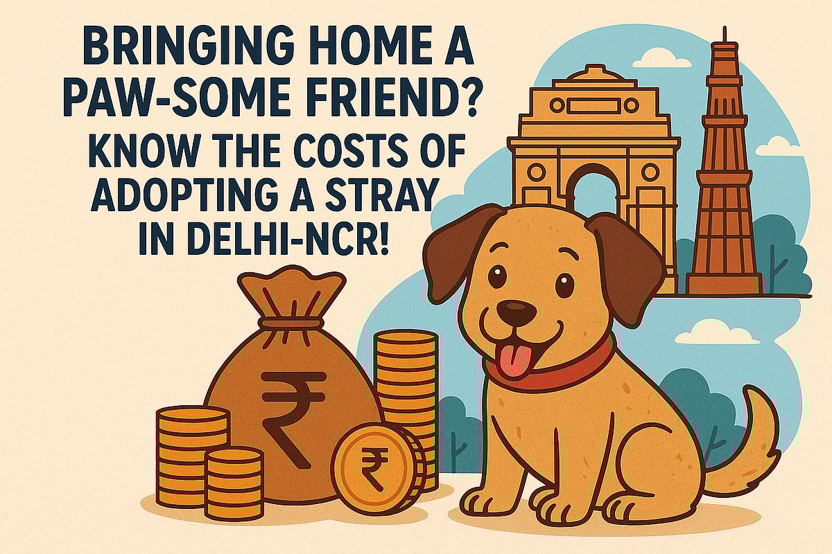 Adopting a Stray Dog in Delhi NCR? Check the cost (AI-generated image)