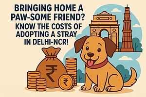 Adopting a Stray Dog in Delhi NCR? Check the cost (AI-generated image)
