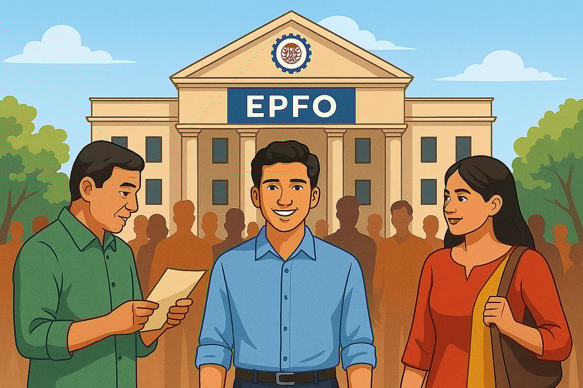 AI-Generated : EPFO membership surges with 21.89 lakh additions in June 2025