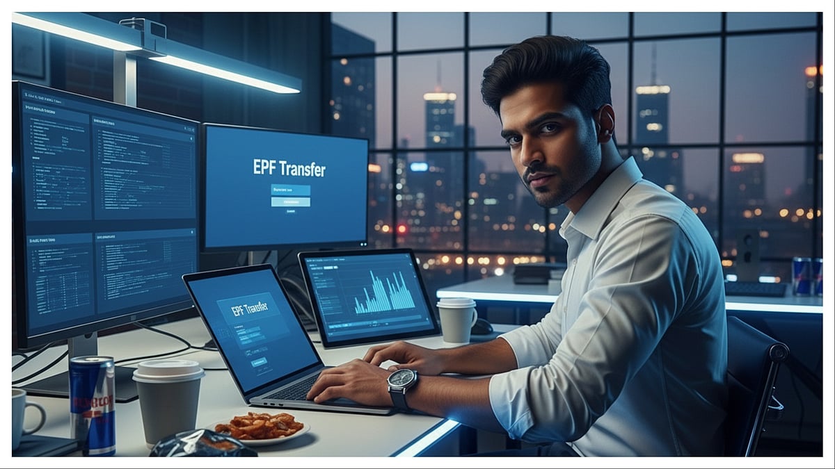 AI-generated Image | Gemini : EPF Transfer Issues