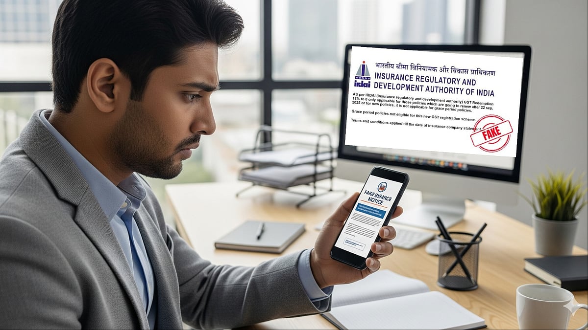 A-I generated image : Fake Irdai Notice on GST Cut