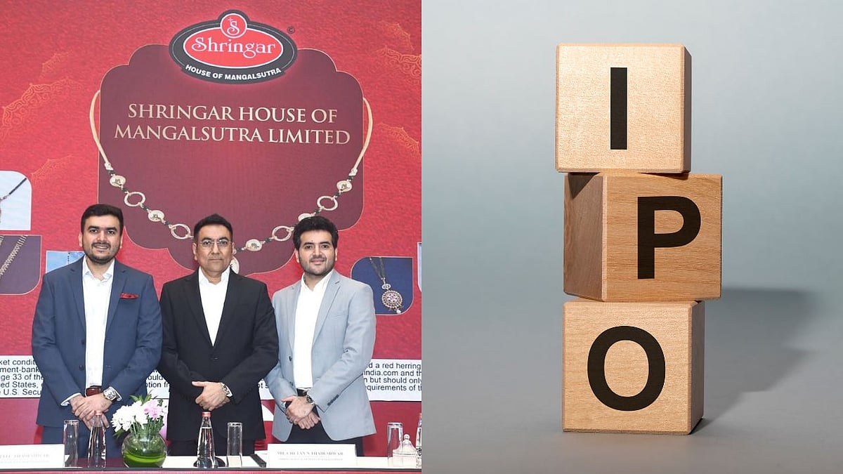 Instagram/@shringarmangalsutra, Canva : Shringar House of Mangalsutra IPO GMP has surged from Rs 20 to Rs 32 over the week. 