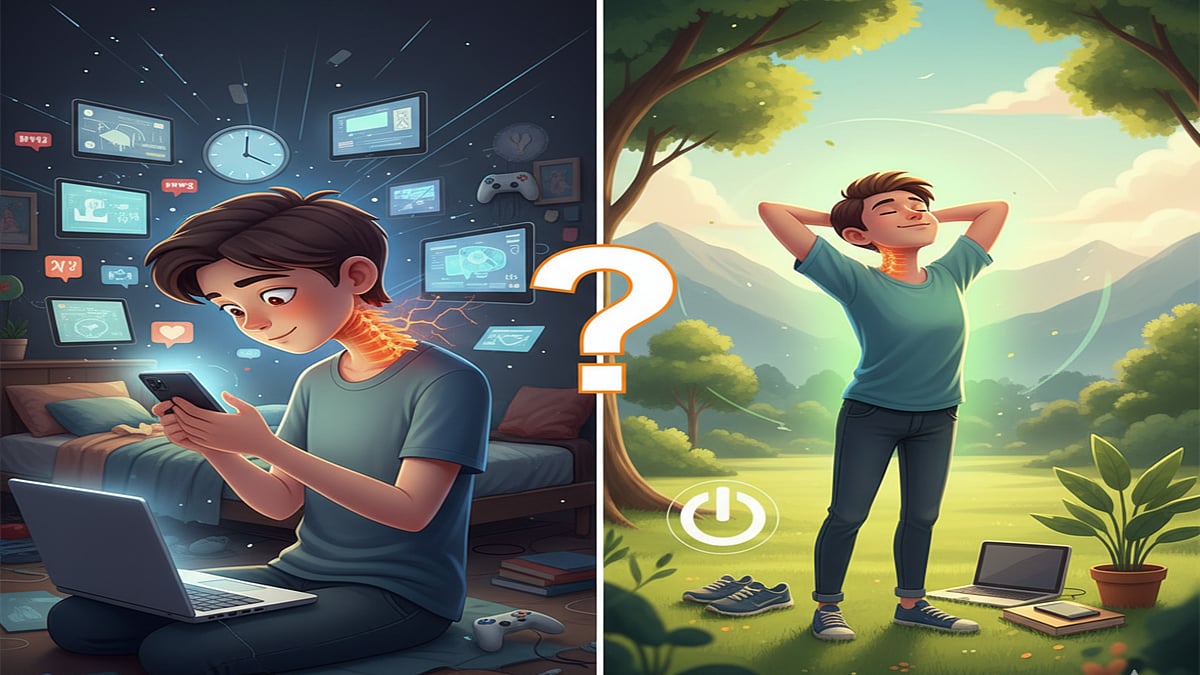 Digital binge threatens physical and mental health: A call for detox - AI Generated