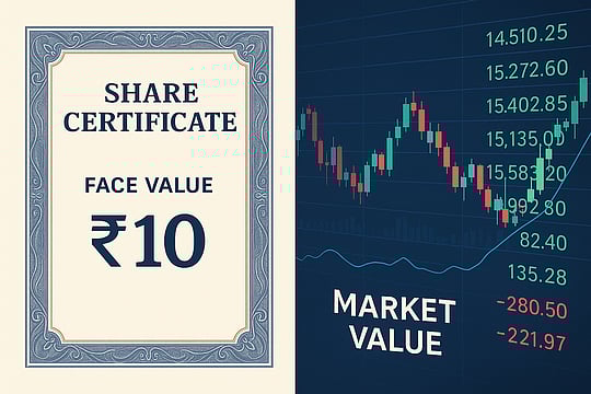 Face Value Of Share: What Is Face Value And How It Differs From Market Value Of A Share