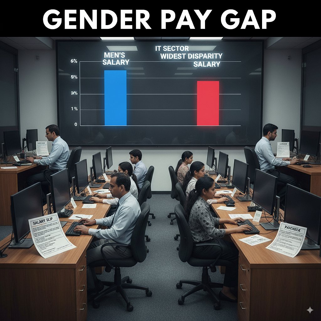 Gender Pay Gap: IT Sector Tops the List for Disparity, Career Breaks; Workplace Bias Emerge as Top Drivers
