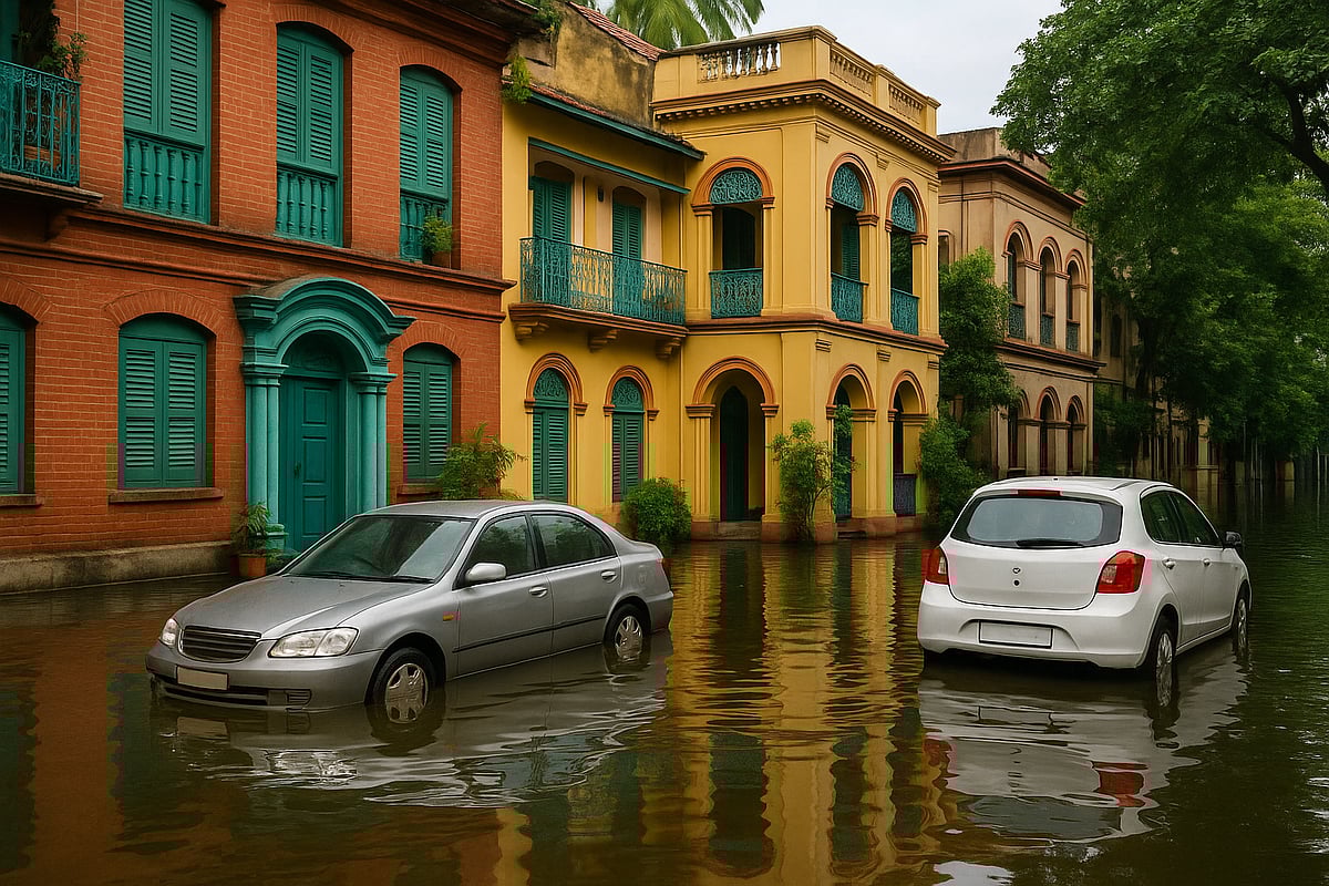 AI : Flooded Kolkata Streets
