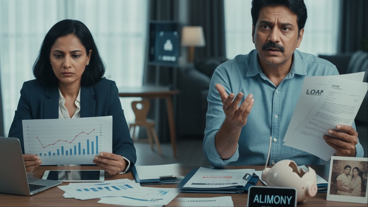 AI-generated image : How Money Shapes Marriages and Divorces in India