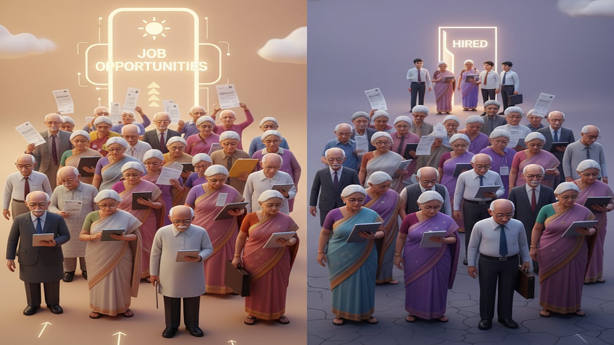 AI Generated : Seniors citizens work aspirations and opportunities