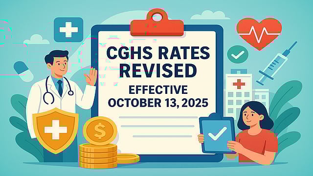 CGHS Rates Revised: Know Changes And Benefits Effective October 13, 2025