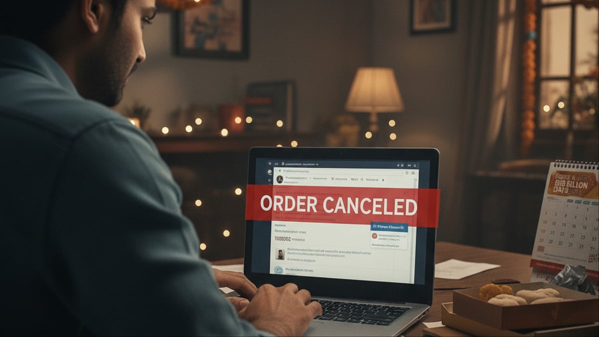 AI-generated image : Festive Sales , Online delivery