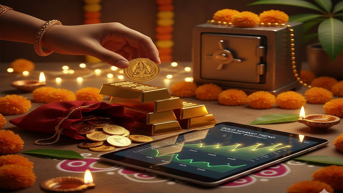 AI Generated : Gold investment amid rising prices on Dhanteras 