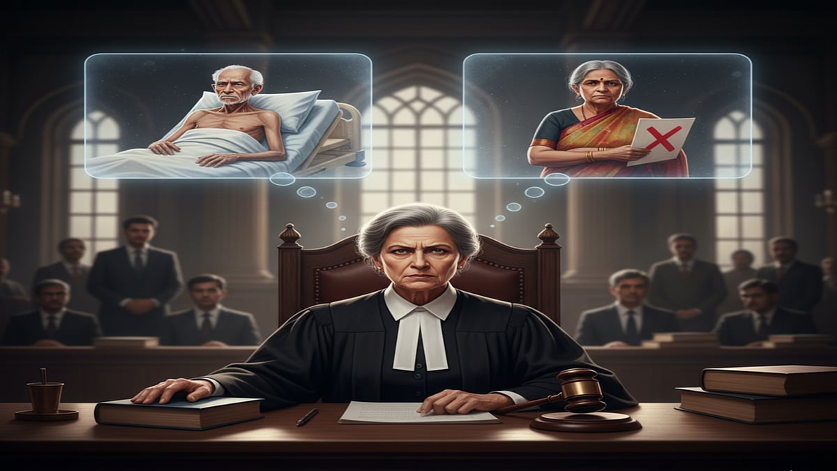 AI generated : Madras High Court rules on maintenance case for bedridden husband