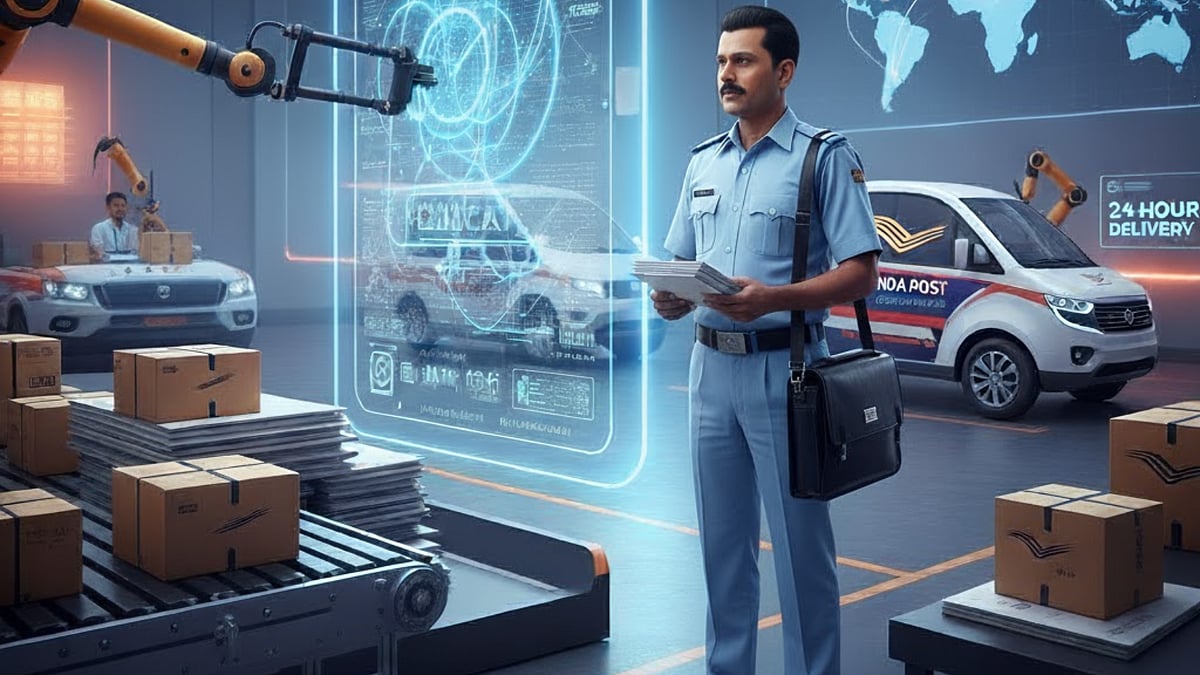 India Post To Roll Out 24 hour and 48 hour delivery services (AI Generated Image)
