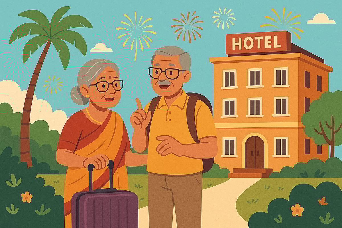 ai generated : Diwali Vacations for Senior Citizens