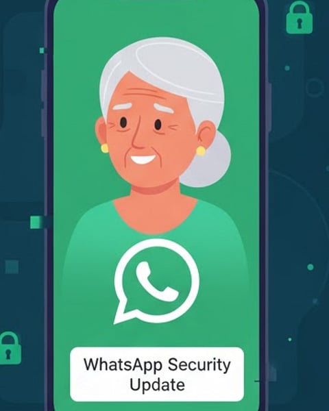Protect Seniors From Online Scams (AI Generated Image)