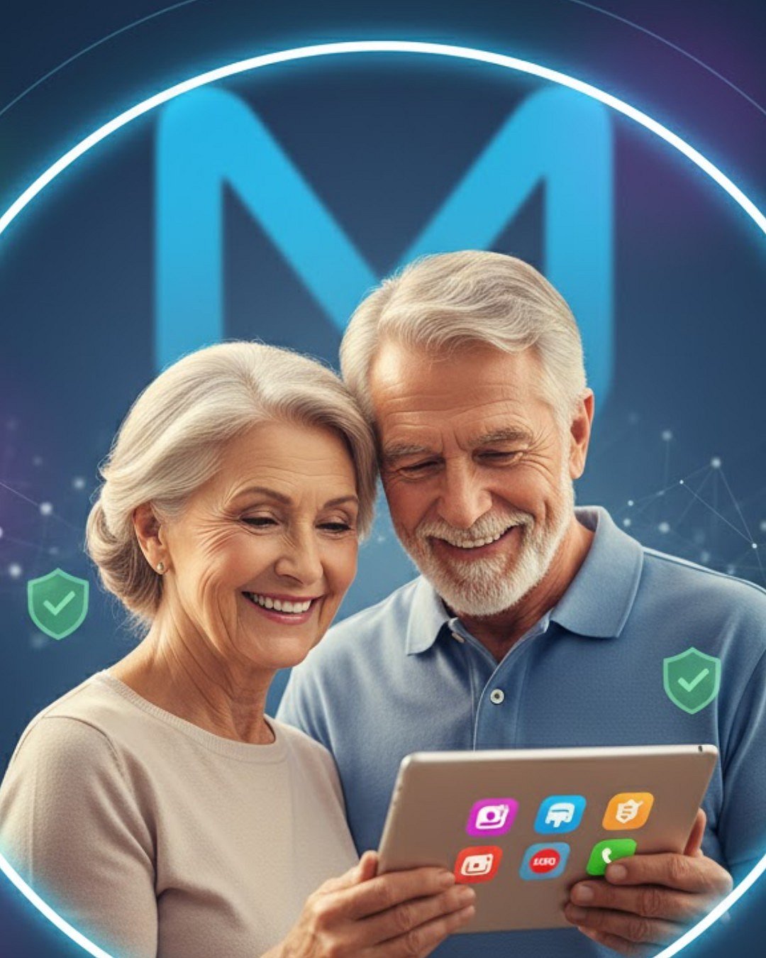 Protect Seniors From Online Scams (AI Generated Image)