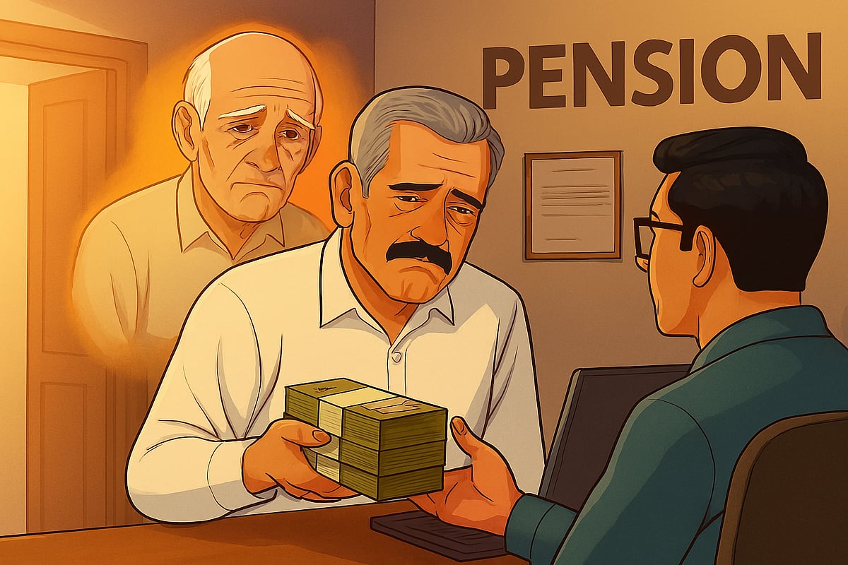 AI Generated : Son impersonates father (deceased) to keep receiving pension for 16 years
