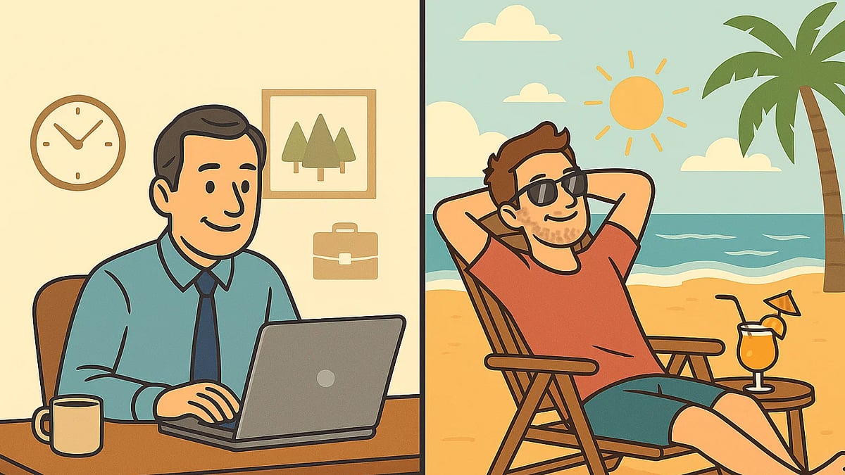 Work-Life Balance Vs FIRE: Which Is Better? (AI Generated Image)