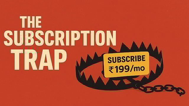 The Subscription Trap: How Rs 199-A-Month Deals Bleed Your Savings Dry