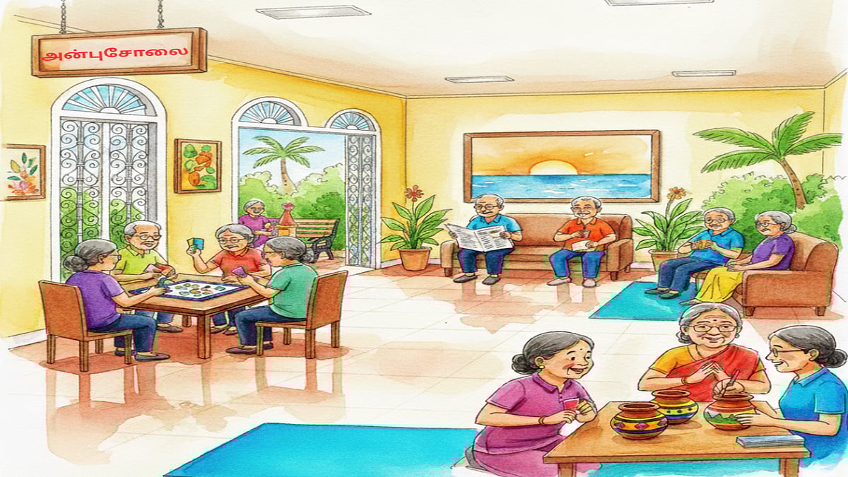 AI Generated : Tamil Nadu launches 25 day care centres for senior citizens