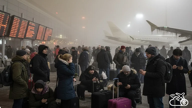 Insurers compensate travellers for flight delays exceeding certain hours, missed connections, and even flight cancellations, both for domestic and international trips. - Image Generated by Gemini AI