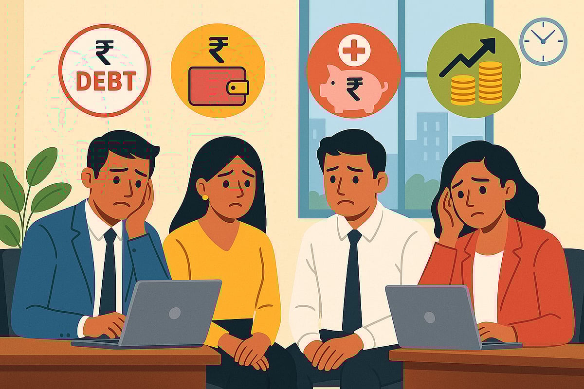 AI generated : Financial Anxiety Is Rising Among Employees