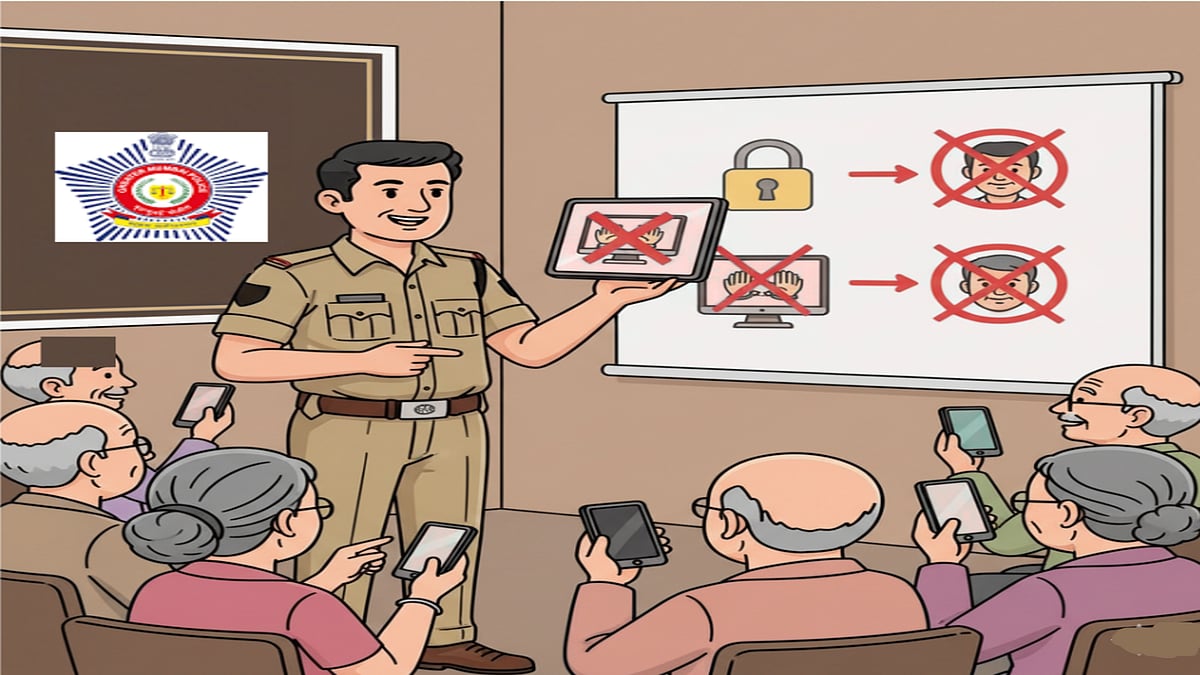 AI Generated  : Mumbai Police educate senior citizens on ‘digital arrest’ scam and urge vigilance
