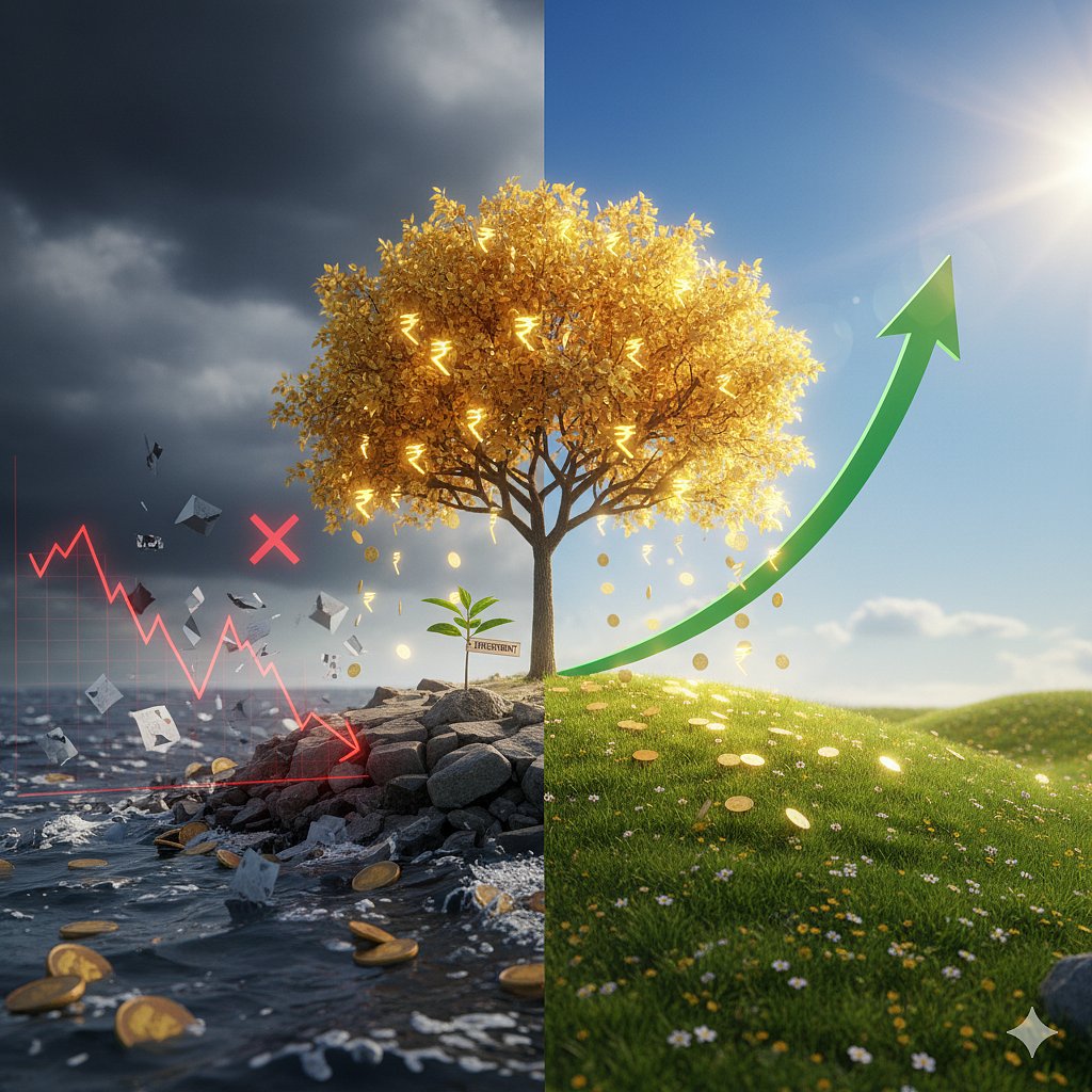 Nifty 50 has given over 10 per cent returns, 84 per cent of the time over the 7-year period since its inception. - AI Generated