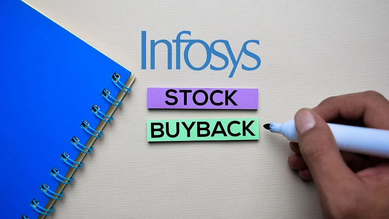 Infosys is repurchasing its shares at Rs 1800 apiece, a discount of 14.17 per cent from November 21’s closing. - Canva