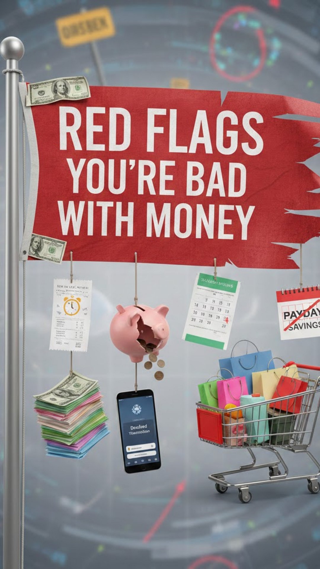 Red Flags That Show You’re Bad With Money (AI Generated Image)