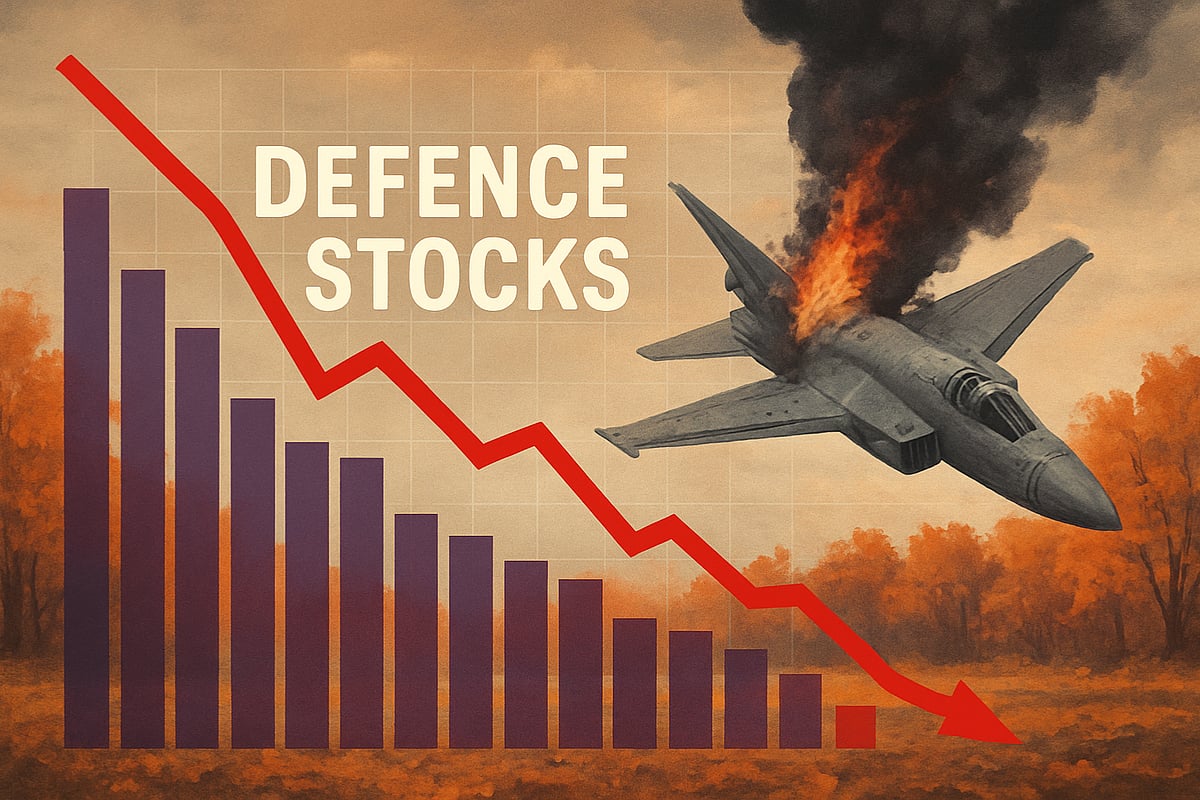 Defence stocks fall after Tejas aircraft crash - null