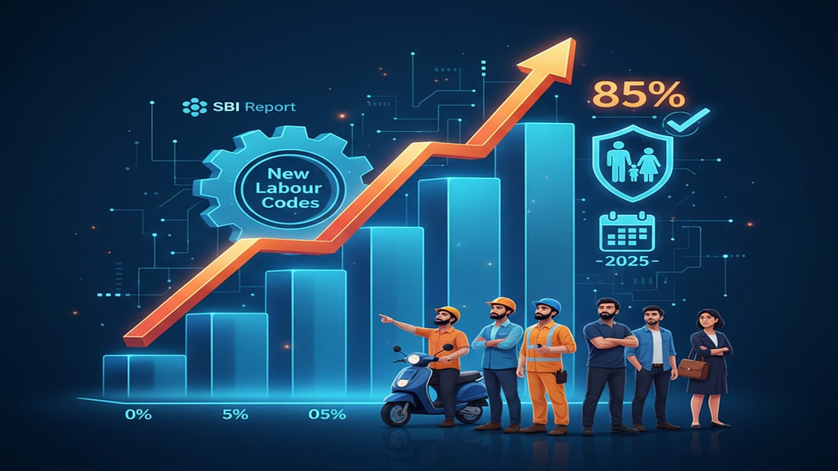AI Generated : SBI report highlights social security gains from new labour codes 