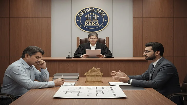 The Haryana RERA ruling affirms a definitive position on delay compensation for homebuyers. - Representative Image Generated by Gemini AI