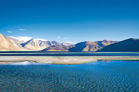 Pagong Tso lake in Ladakh