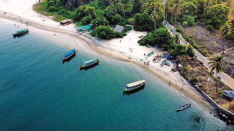 Morjim Beach in north Goa