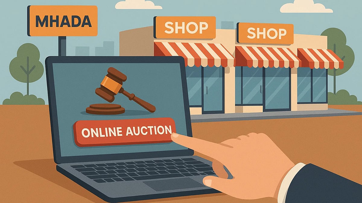 MHADA Opens Online Auction for 84 Commercial Shops (AI Generated Image) 