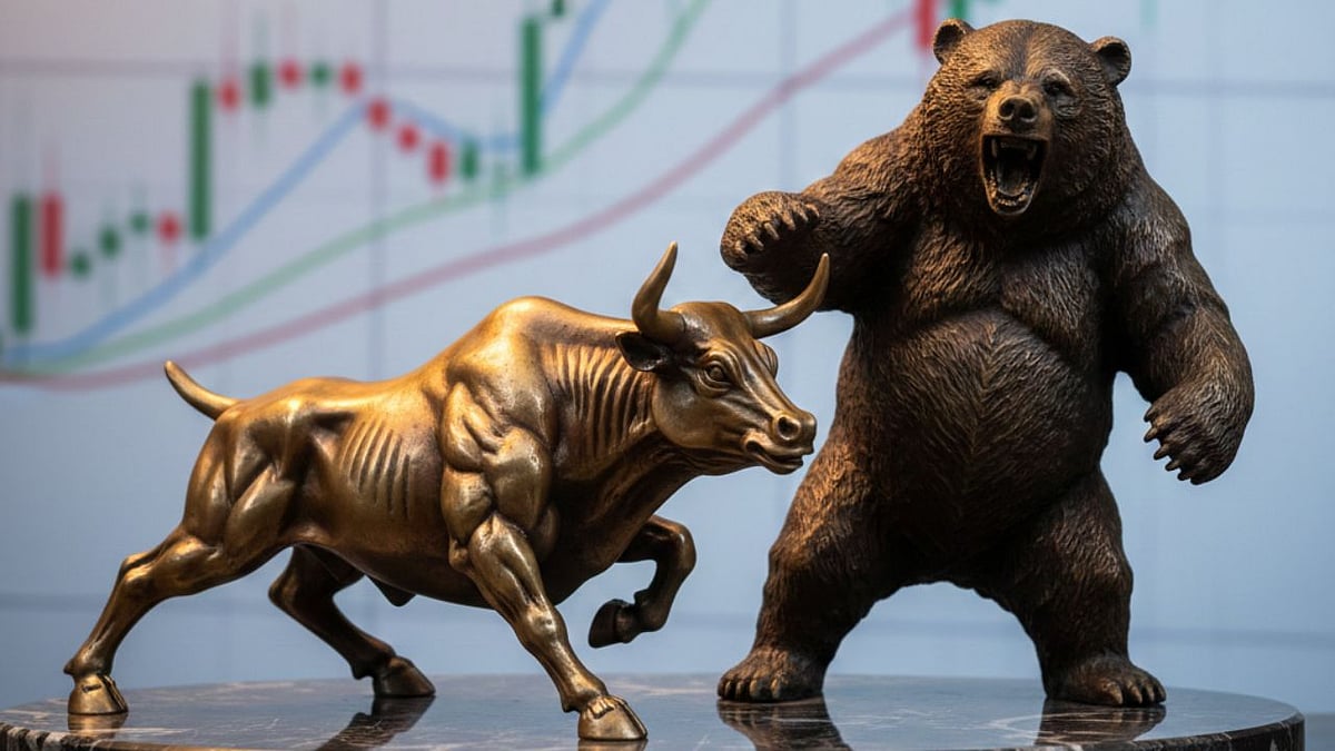 Sensex and Nifty ended lower amid weekly F&O expiry, dragged by index heavyweights. (AI-generated) - Gemini