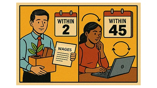 AI Generated : New labour codes require wage payout within 2 days of resignation