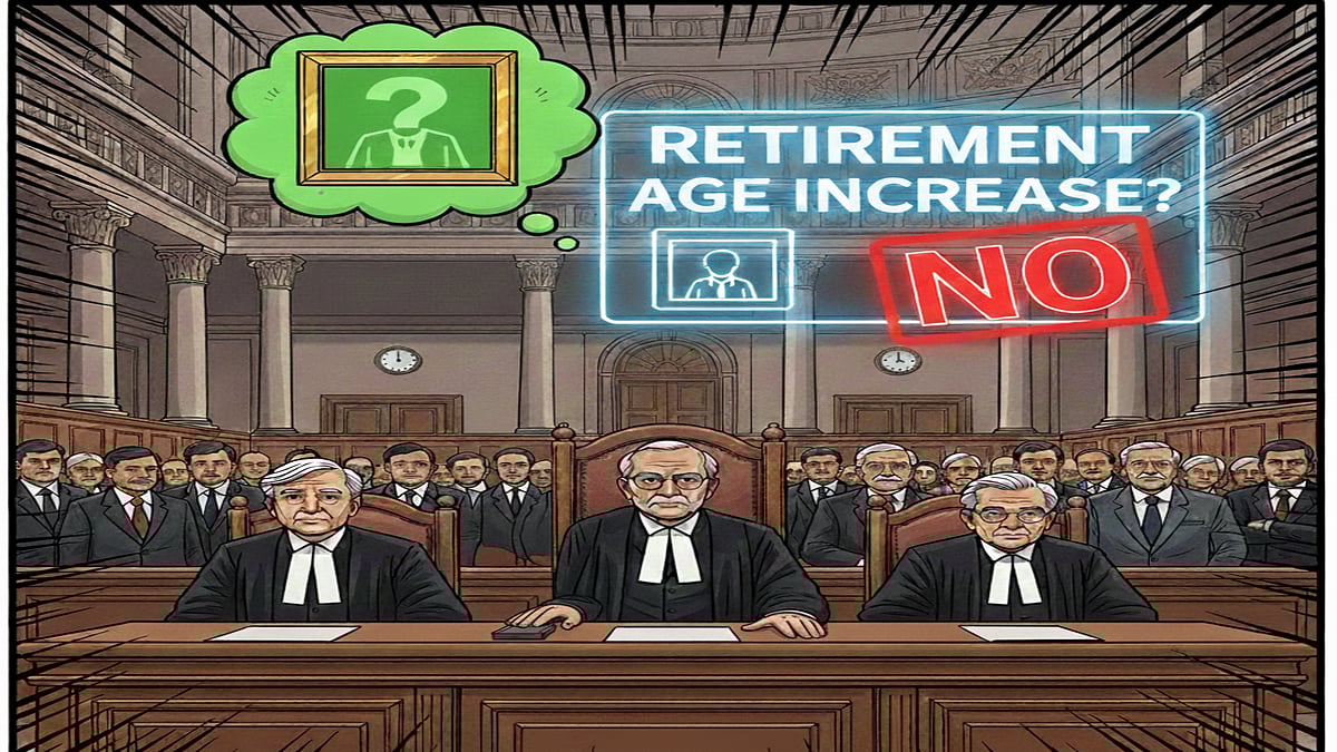 AI Generated : No plan to increase retirement age of judges