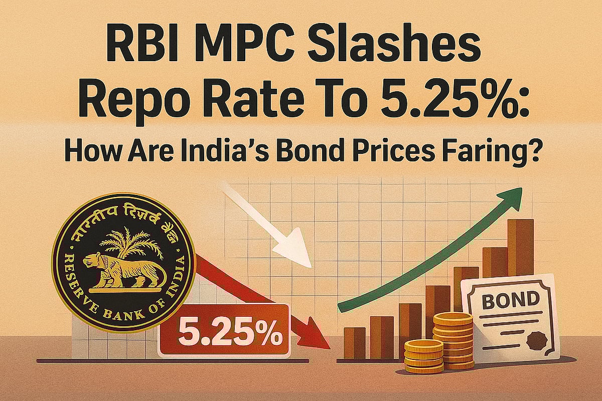 How are bond prices doing after RBI cut repo rate to 5.25 % - AI Generated